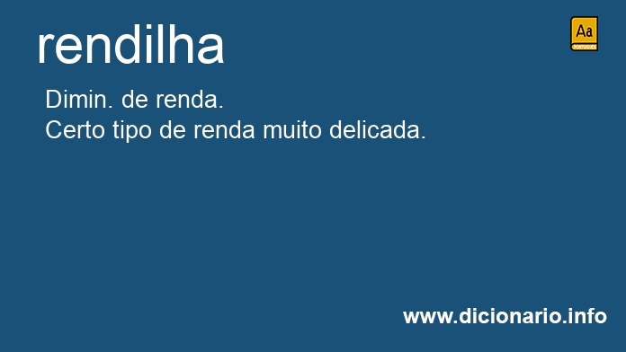 Significado de rendilha