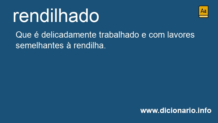 Significado de rendilhado