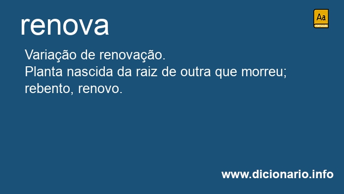 Significado de renova