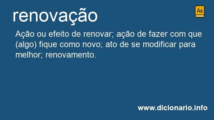 Significado de renovaes