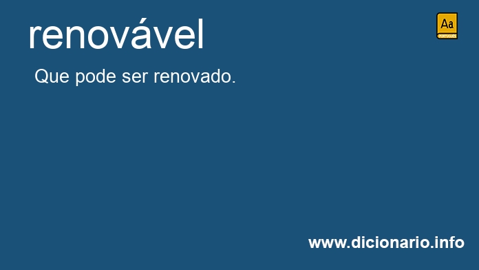 Significado de renovvel