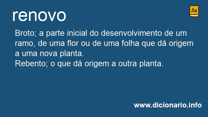 Significado de renovo