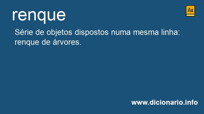 Significado de renque