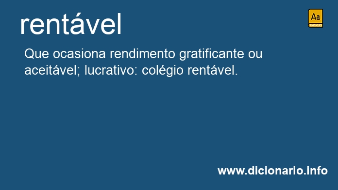 Significado de rentvel
