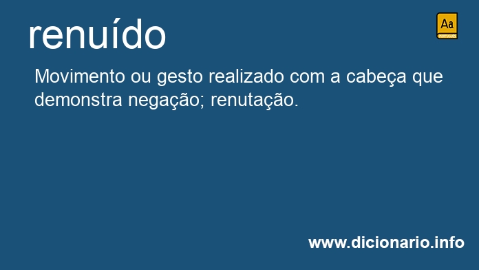 Significado de renuda