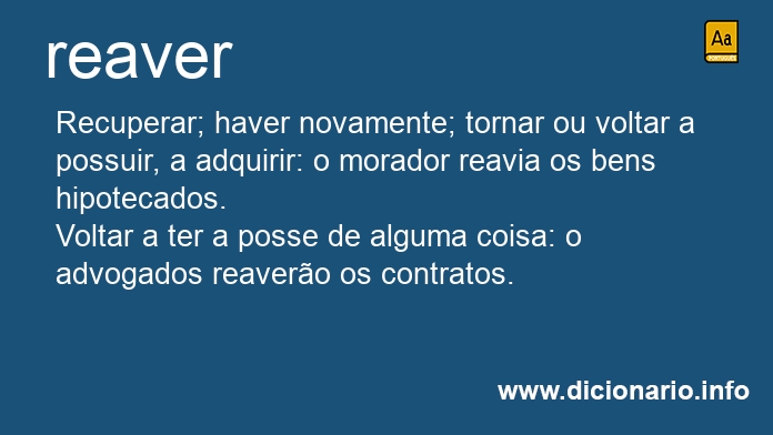 Significado de reouvemos