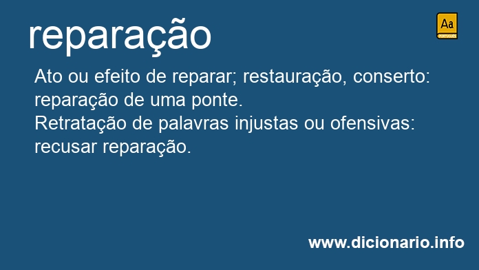 Significado de reparao