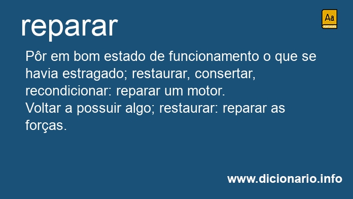 Significado de repararam