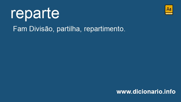 Significado de reparte