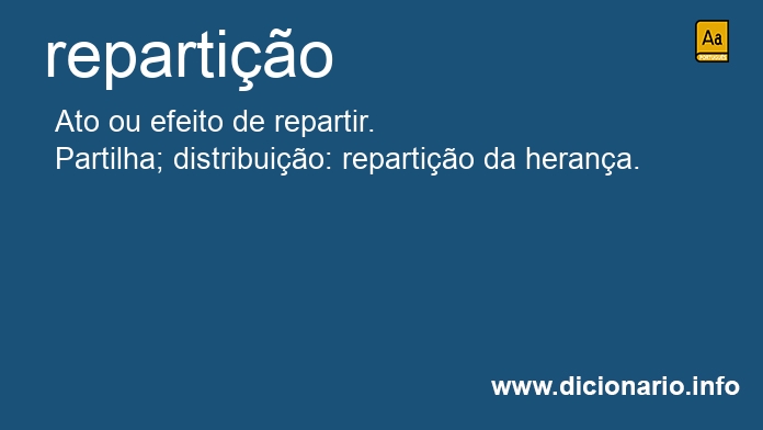 Significado de repartio