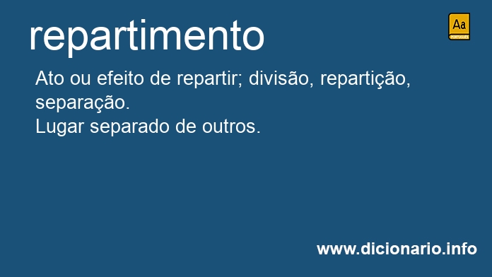 Significado de repartimento