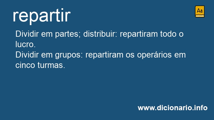 Significado de repartindo