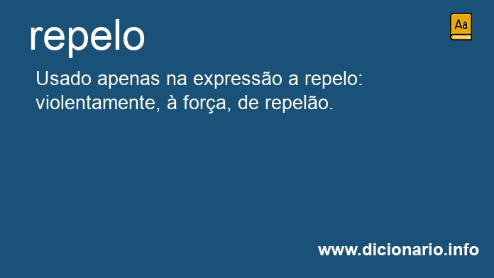 Significado de repelo