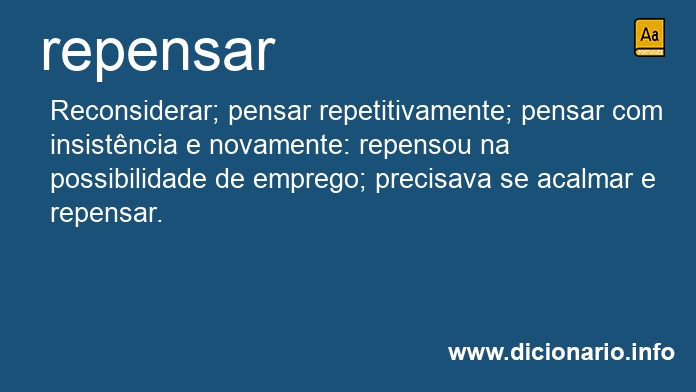 Significado de repensa