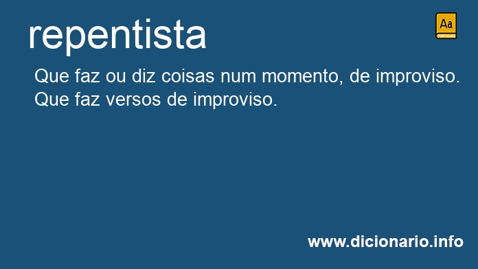 Significado de repentistas