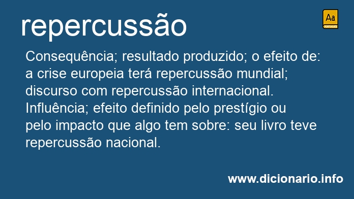 Significado de repercusses