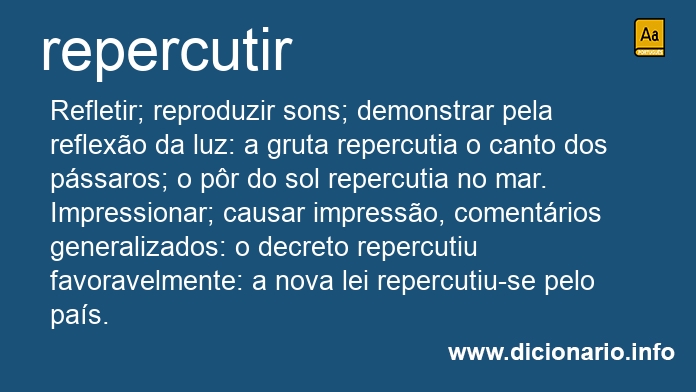 Significado de repercutais