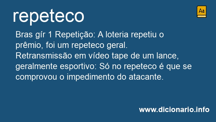 Significado de repeteco