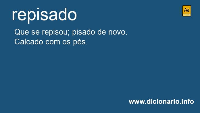 Significado de repisados