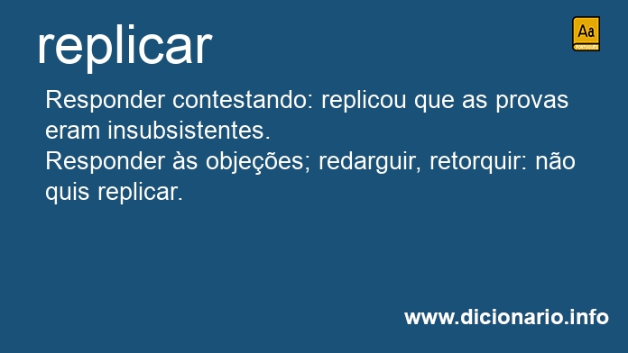 Significado de replicasses