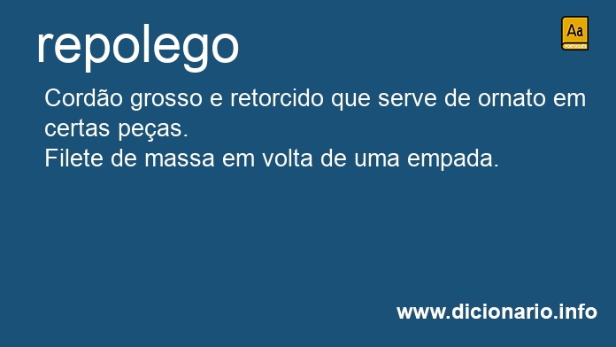 Significado de repolega