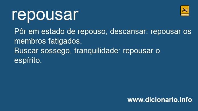 Significado de repousa