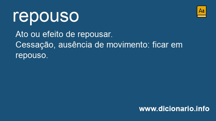 Significado de repousos