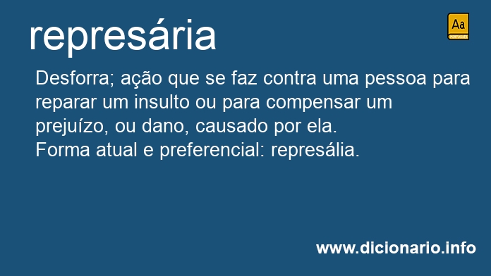 Significado de represria
