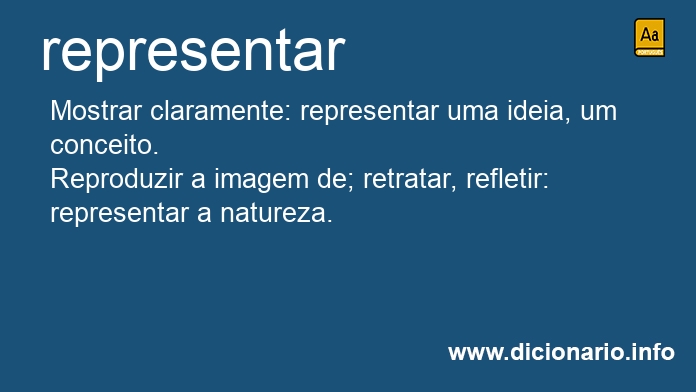 Significado de representais