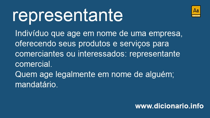 Significado de representantes