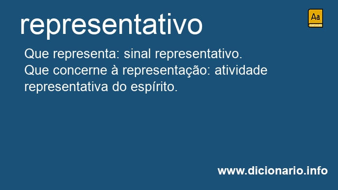 Significado de representativo