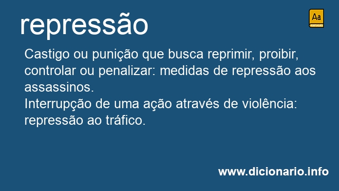 Significado de represso