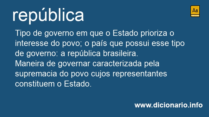 Significado de repblica