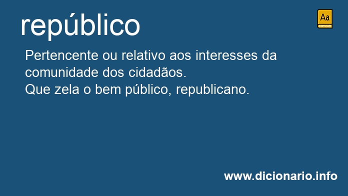 Significado de repblico