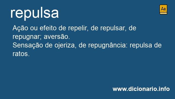 Significado de repulsa