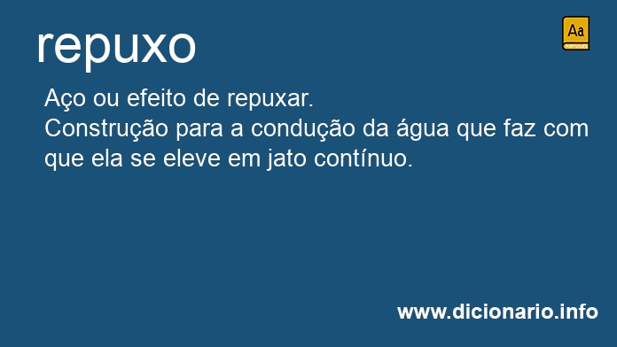 Significado de repuxo