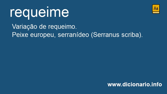 Significado de requeime