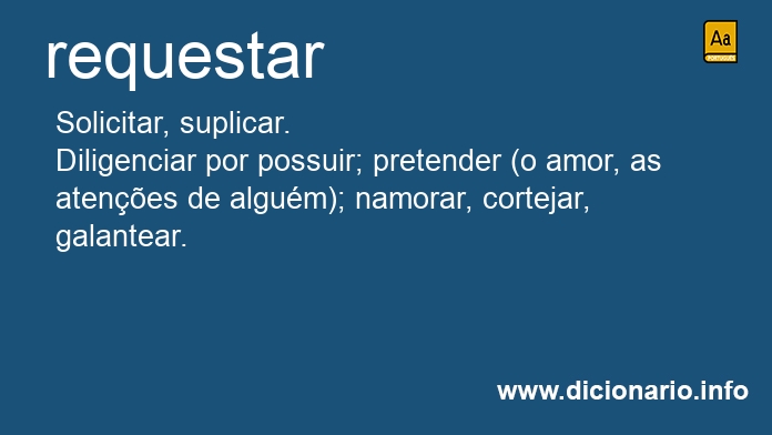 Significado de requestar