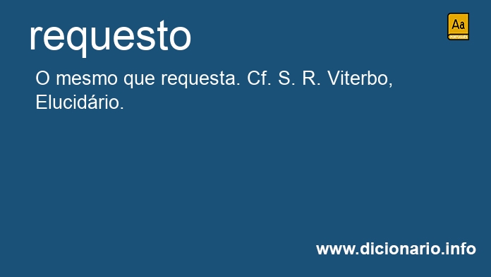Significado de requesto