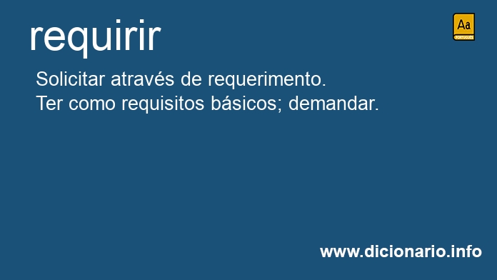 Significado de requirias