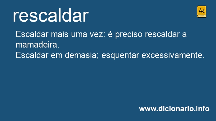 Significado de rescaldam