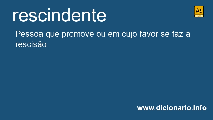 Significado de rescindente