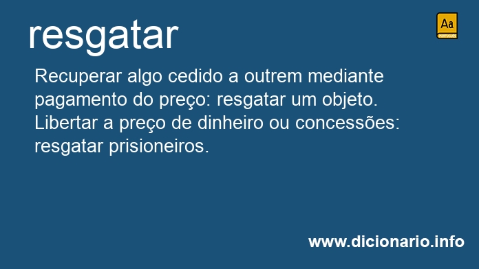 Significado de resgatars