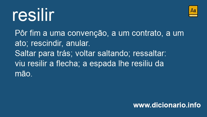 Significado de resilido