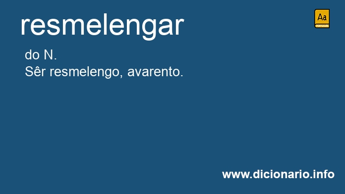 Significado de resmelenga