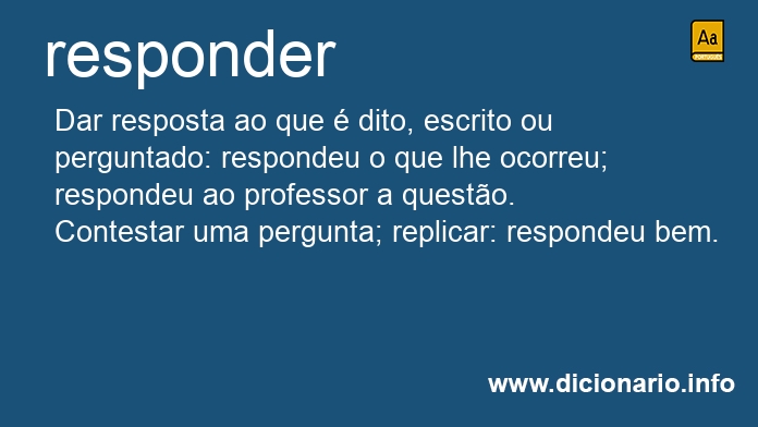 Significado de responderei