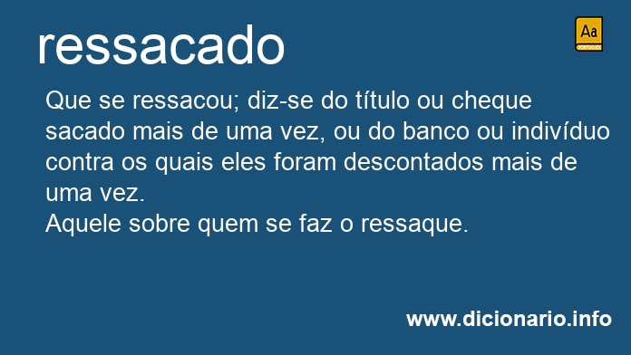 Significado de ressacados