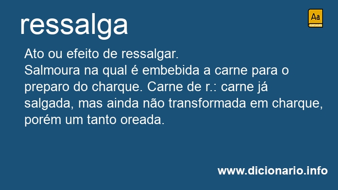 Significado de ressalga