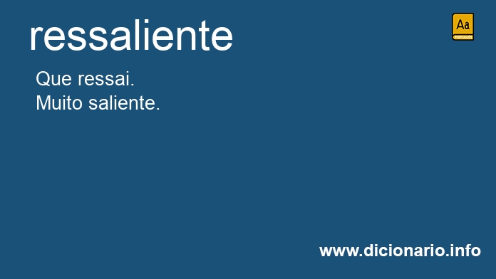 Significado de ressaliente