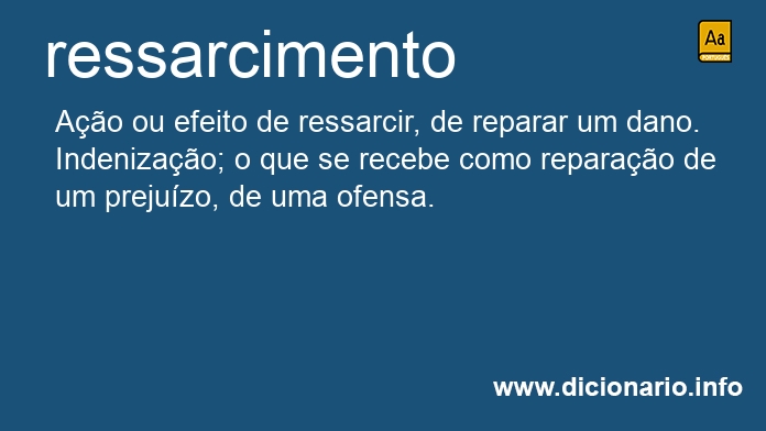 Significado de ressarcimento